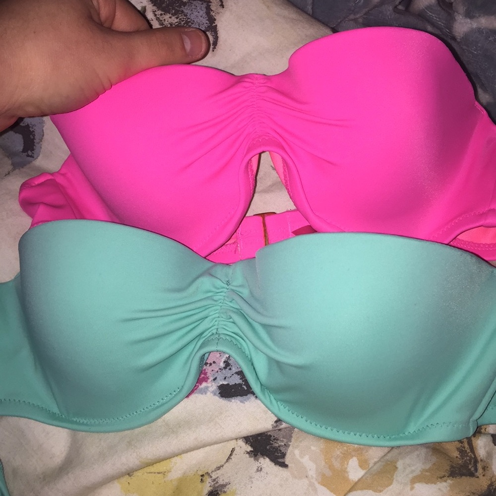 Victoria secret bandeau swim tops!